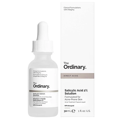 The Ordinary Salicylic Acid 2% Exfoliating Acne Solution 1 oz / 30 mL