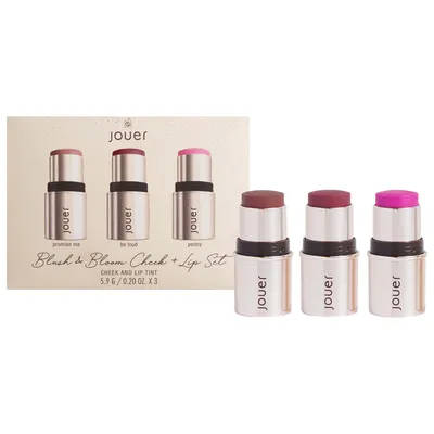 Jouer Cosmetics Mini Blush & Bloom Cheek and Lip Tint Set