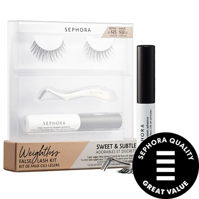 Weightless False Eyelash Kit