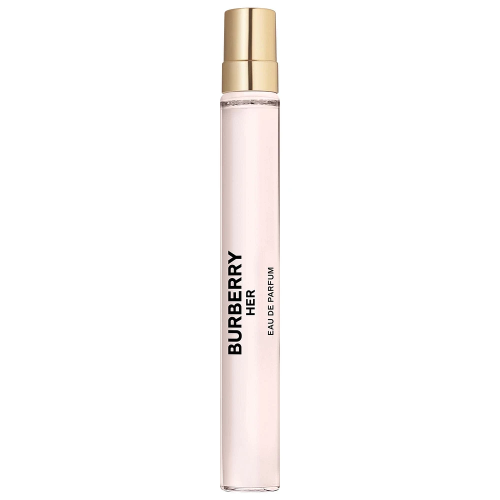 BURBERRY Her Eau de Parfum with Berries and Amber Travel Spray 0.33 oz / 10 mL eau de parfum spray