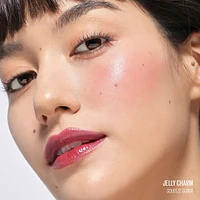 Jelly Charm Glazed Lip Stain & Blush With Keychain