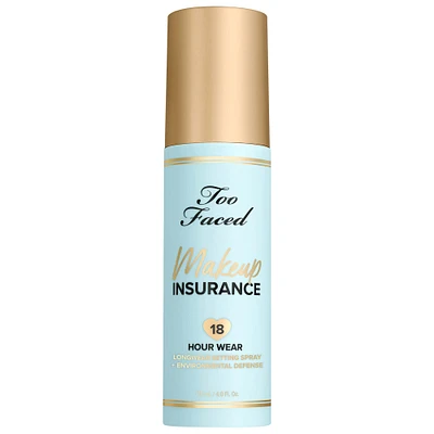 Too Faced Makeup Insurance Longwear Setting Spray + Environmental Protection 4 oz / 118 mL