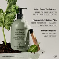 Superfood + Niacinamide Body Cleanser with Antioxidants & Hyaluronic Acid
