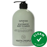 Superfood + Niacinamide Body Cleanser with Antioxidants & Hyaluronic Acid