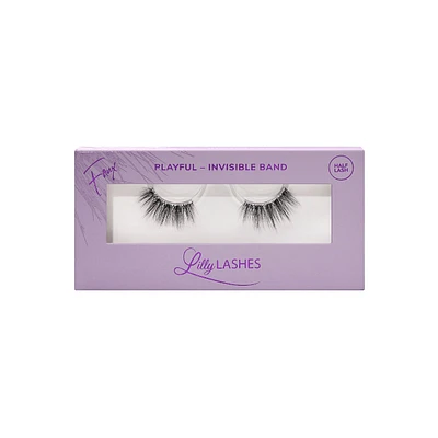 Lilly Lashes Sheer Band False Eyelashes Playful