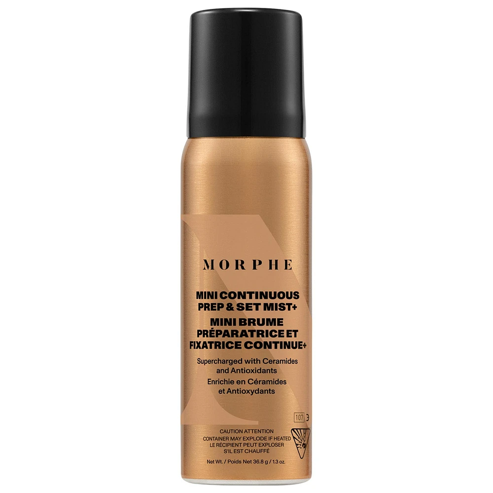 Morphe Mini Continuous Prep & Set Mist with Antioxidants and Ceramides 1.3 oz / 36.8 g