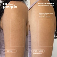 Cheat Sheet Resurfacing Body Exfoliant Serum with AHA + BHA