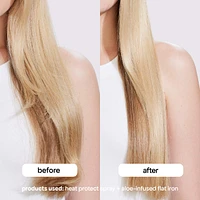 Flat Iron Hair Straightener with Aloe-Infused Ceramic Plates