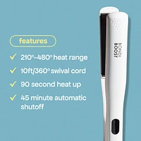 Flat Iron Hair Straightener with Aloe-Infused Ceramic Plates