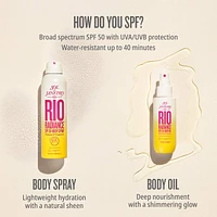 Rio Radiance™ SPF 50 Body Spray Sunscreen with Niacinamide