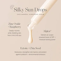 Silky Sun Drops Organic Sunscreen Serum with SPF 30 for Skin Barrier Repair
