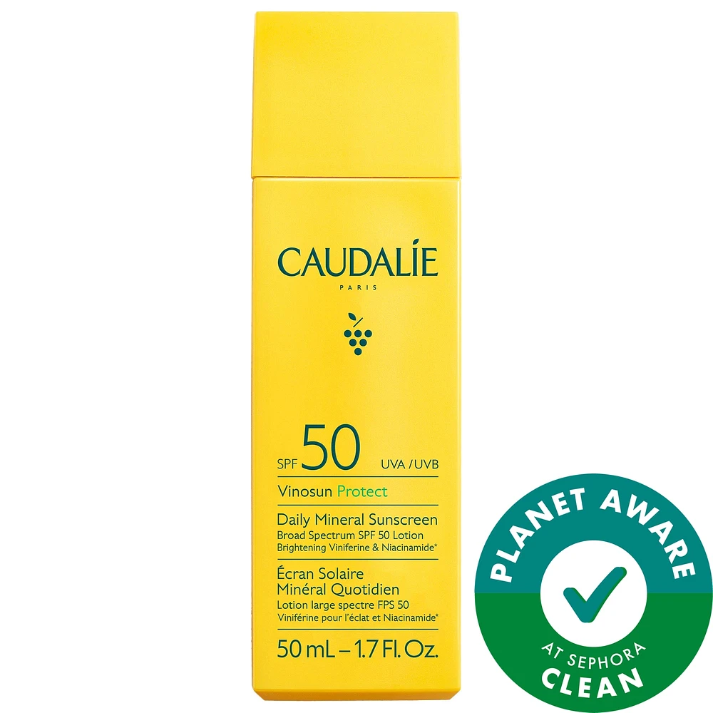 Vinosun Protect Brightening Daily Mineral Face Sunscreen SPF 50 with Niacinamide