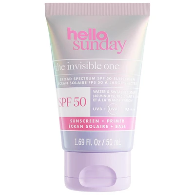 The Invisible One SPF 50 Hydrating Face Sunscreen + Primer with Hyaluronic Acid