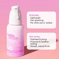 The Everyday One SPF 50 Face Sunscreen Moisturizer with Hyaluronic Acid