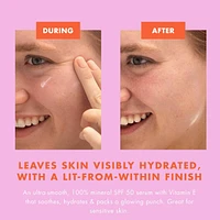 The Mineral One SPF 50 Hydrating and Luminating Face Serum with Hyaluronic Acid