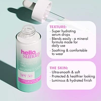The Mineral One SPF 50 Hydrating and Luminating Face Serum with Hyaluronic Acid