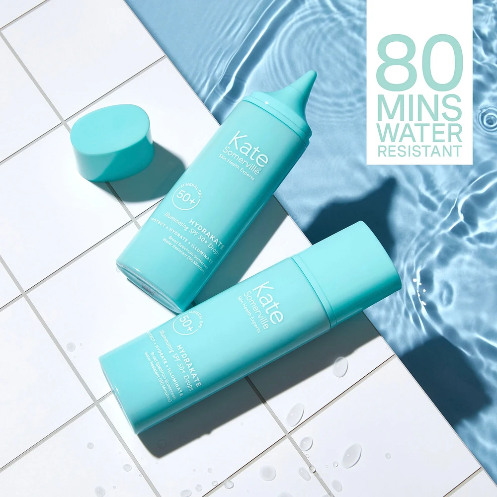 Hydrakate Illuminating Sunscreen SPF 50+ Drops with Ectoin