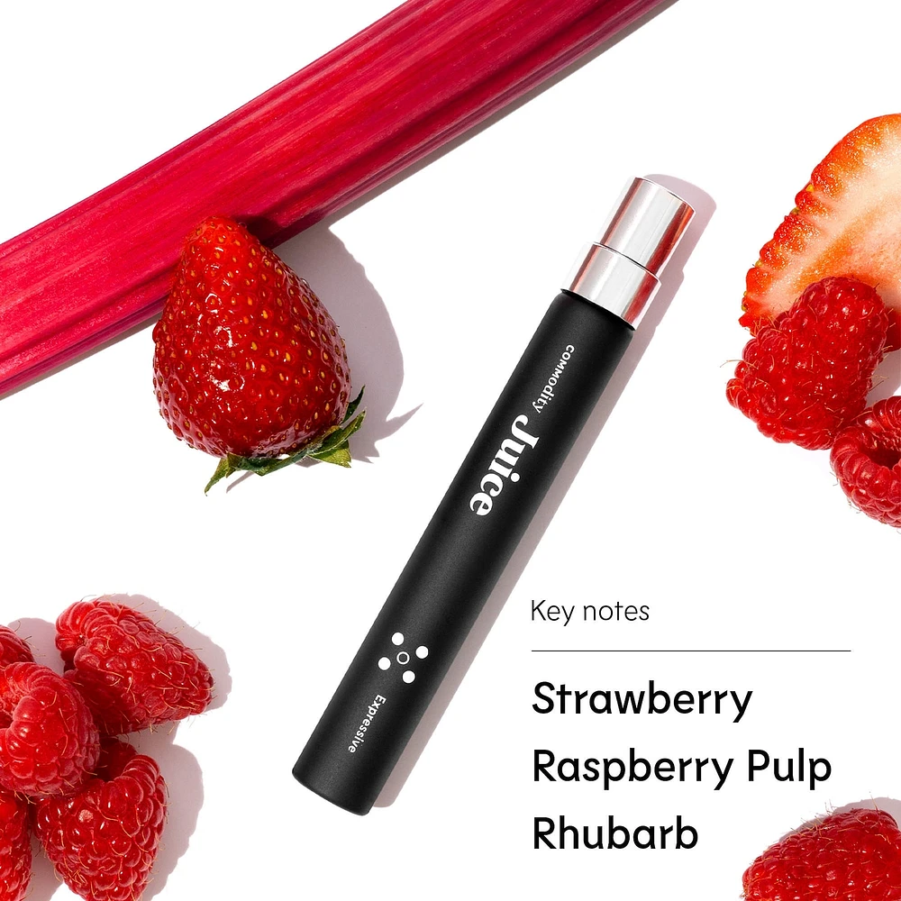 Juice Expressive Eau de Parfum with Raspberry Pulp & Rhubarb Travel Spray