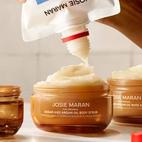 Always Nude (Unscented) - Argan Oil + Sugar Balm Refillable Exfoliating Body Scrub Jar