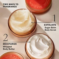 Always Nude (Unscented) - Argan Oil + Sugar Balm Refillable Exfoliating Body Scrub Jar