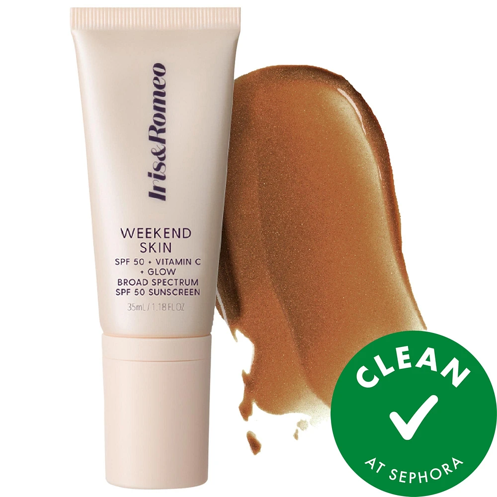 Weekend Skin SPF 50 Instant Glow Tinted Mineral Sunscreen with Vitamin C + Niacinamide
