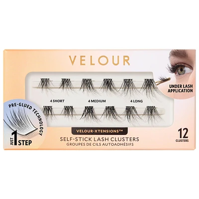 Velour-Xtensions™ Self-Stick Lash Clusters