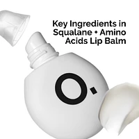 Squalane + Amino Acids Hydrating Lip Balm, for Lips, Elbows, and Cuticles