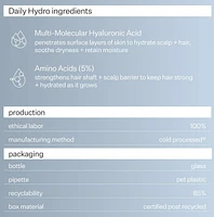Daily Hydro™ Scalp Serum with Hyaluronic Acid for Dry Scalp
