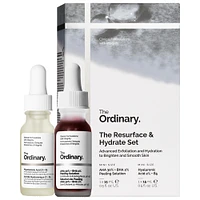 The Resurface & Hydrate Set with Hyaluronic Acid Serum + AHA