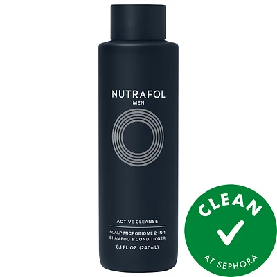 Men's Active Cleanse Scalp Shampoo + Conditioner for Thinning Hair
