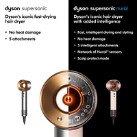 Supersonic Nural™ Hair Dryer in Ceramic Pink