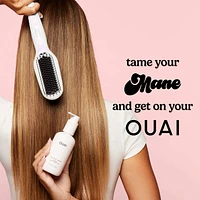 Mane x OUAI Anti-Frizz Heated Straightening Brush Hair Value Set