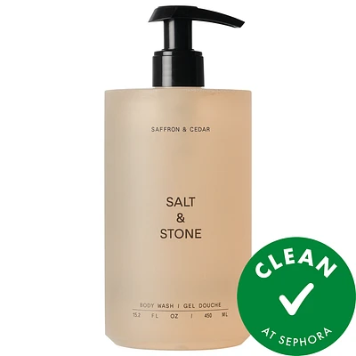 Saffron & Cedar Body Wash with Niacinamide + Probiotics