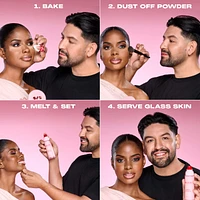 Powder Melt Glass Setting Spray
