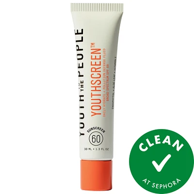 Youthscreen™ Daily Hydration + Pollution Defense Invisible Broad Spectrum Sunscreen SPF 60 