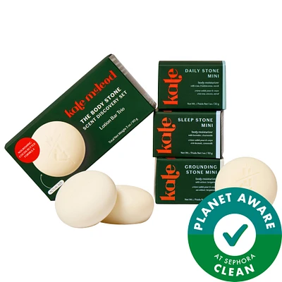 The Body Stone Scent Discovery Set - Trio of Mini Moisturizing Lotion Bars