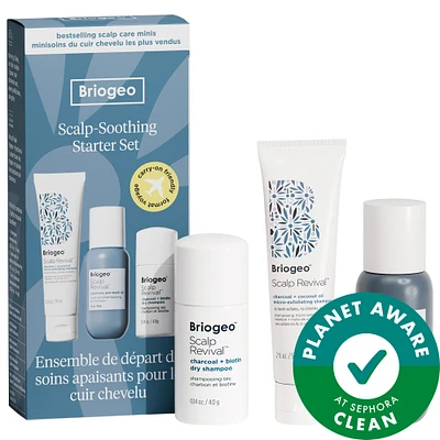 Briogeo Scalp Revival™ Moisture + Detox + Refresh Minis Kit for Dry, Flaky Scalp