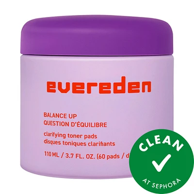Evereden Balance Up Clarifying Toner Pads 3.7 oz/110 mL