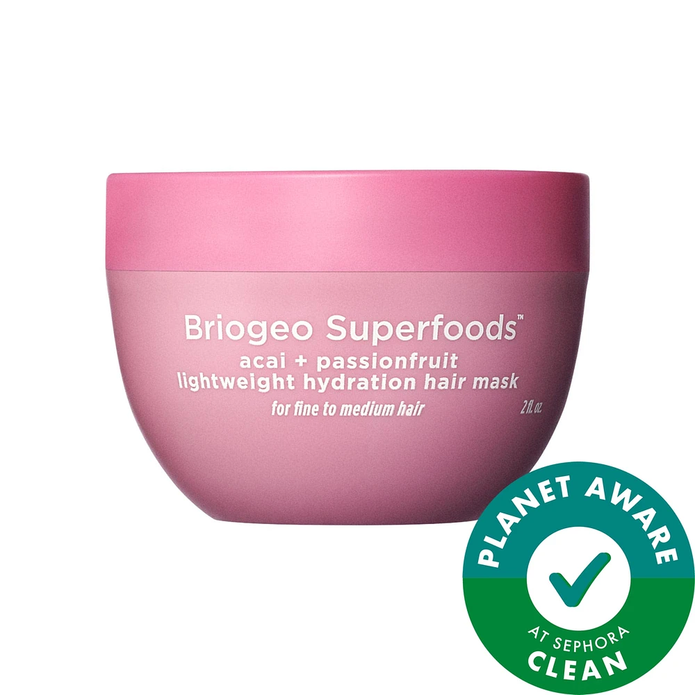 Superfoods™ Acai + Passionfruit Lightweight, Hydrating Hair Mask for Fine