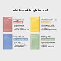 Radiant Vita Niacinamide Real Deep Mask - 4 pack for Brightening Dull & Dark Spot Care