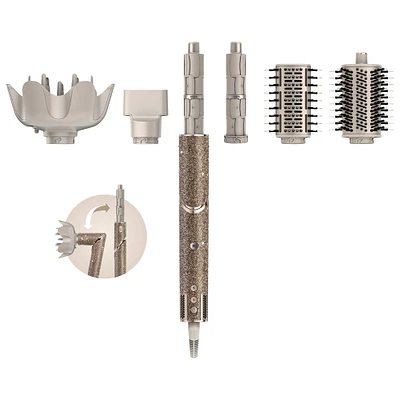 FlexStyle Sparkle Hair Blow Dryer & Multi-Styler in Champagne Diamond