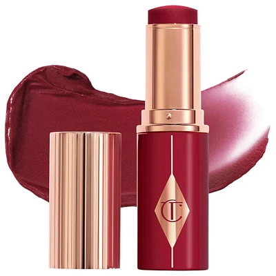 Charlotte Tilbury Unreal Lip + Cheek Glow Blush Stick with Hyaluronic Acid 0.31 oz/9 mL
