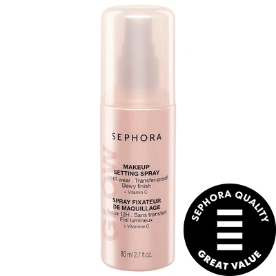 Glow 12HR Wear Transferproof Makeup Setting Spray with Vitamin C