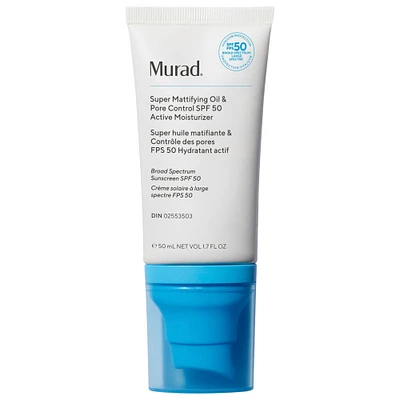 Murad Super Mattifying Oil + Pore Control SPF 50 Active Moisturizer with Salicylic Acid 1.7 oz/50 mL