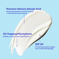 Superactive Mattifying Oil + Pore Control Moisturizer SPF 50 with Salicylic Acid