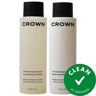 Crown Affair The Volumizing Shampoo & Conditioner Duo for Oily, Flat Hair