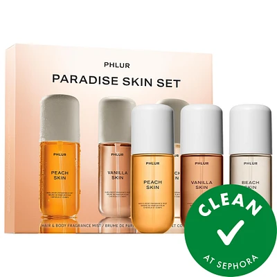 PHLUR Paradise Skin Hair and Body Fragrance Mist Set 1/1