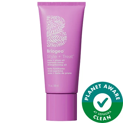 Briogeo Style + Treat™ Supreme Shine Strengthening & Styling Oil for Thick Hair 3 oz/88 ml