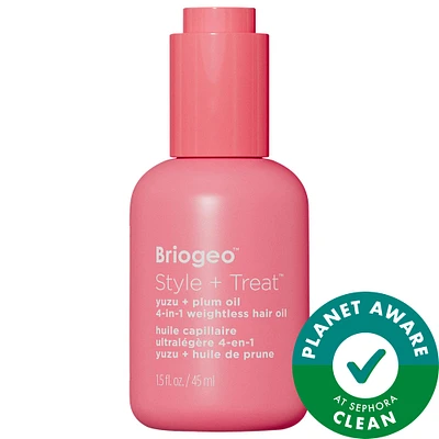 Briogeo Style + Treat™ 4-in-1 Smoothing, Weightless Hair Oil for Fine to Medium Hair 1.5 oz/45 ml