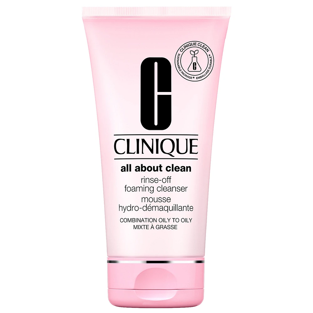 CLINIQUE All About Clean™ Rinse-Off Foaming Cleanser with Hyaluronic Acid 5 oz/ 150 mL